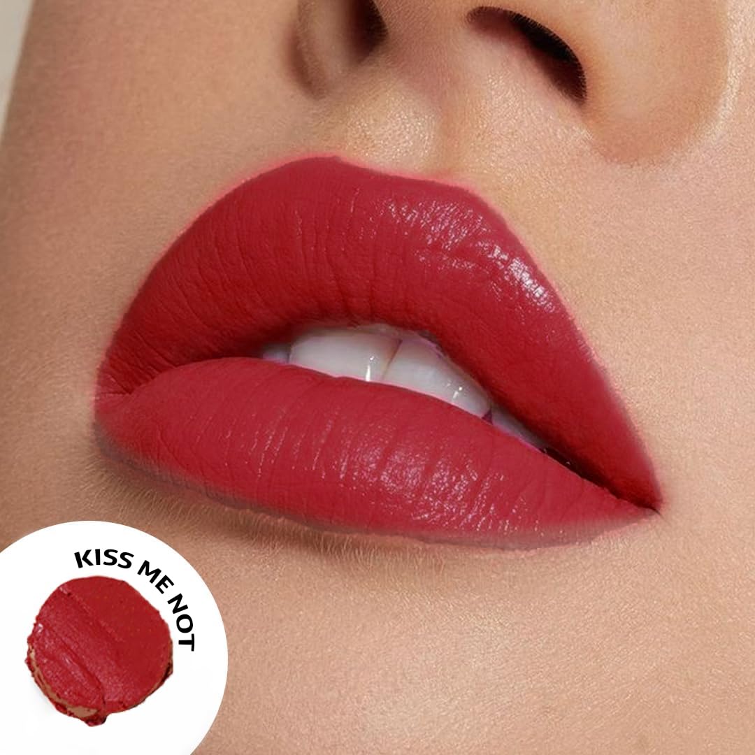 Censored Matte Long Lasting Lipstick for Women | Creamy Lipstick | Enriched with Jojoba Oil | Moisturising & Waterproof | Smooth Finish & Lightweight (Crushing On You 02) - 4.2g - View 7 of 8