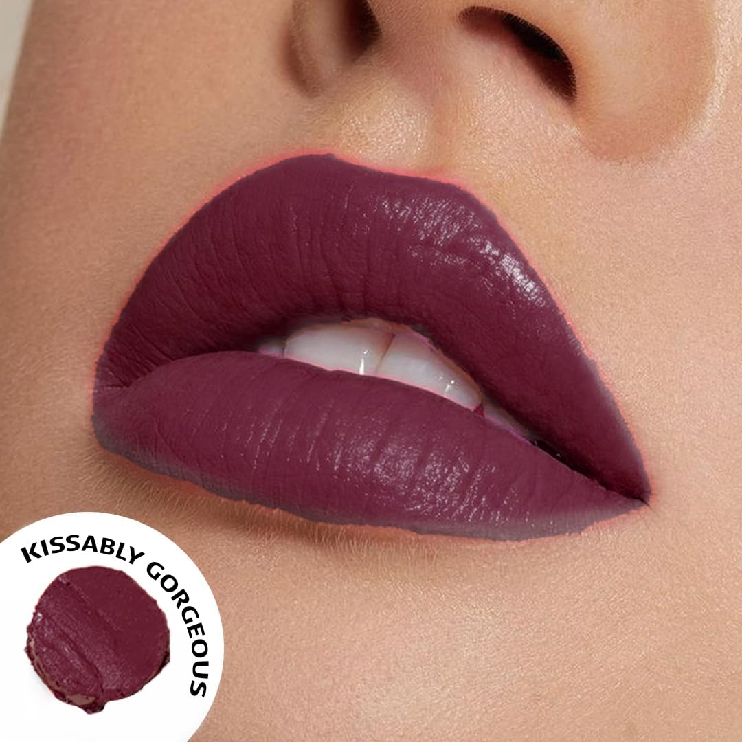 Censored Matte Long Lasting Lipstick for Women | Creamy Lipstick | Enriched with Jojoba Oil | Moisturising & Waterproof | Smooth Finish & Lightweight (Kissably Gorgeous 07) - 4.2g - View 7 of 8