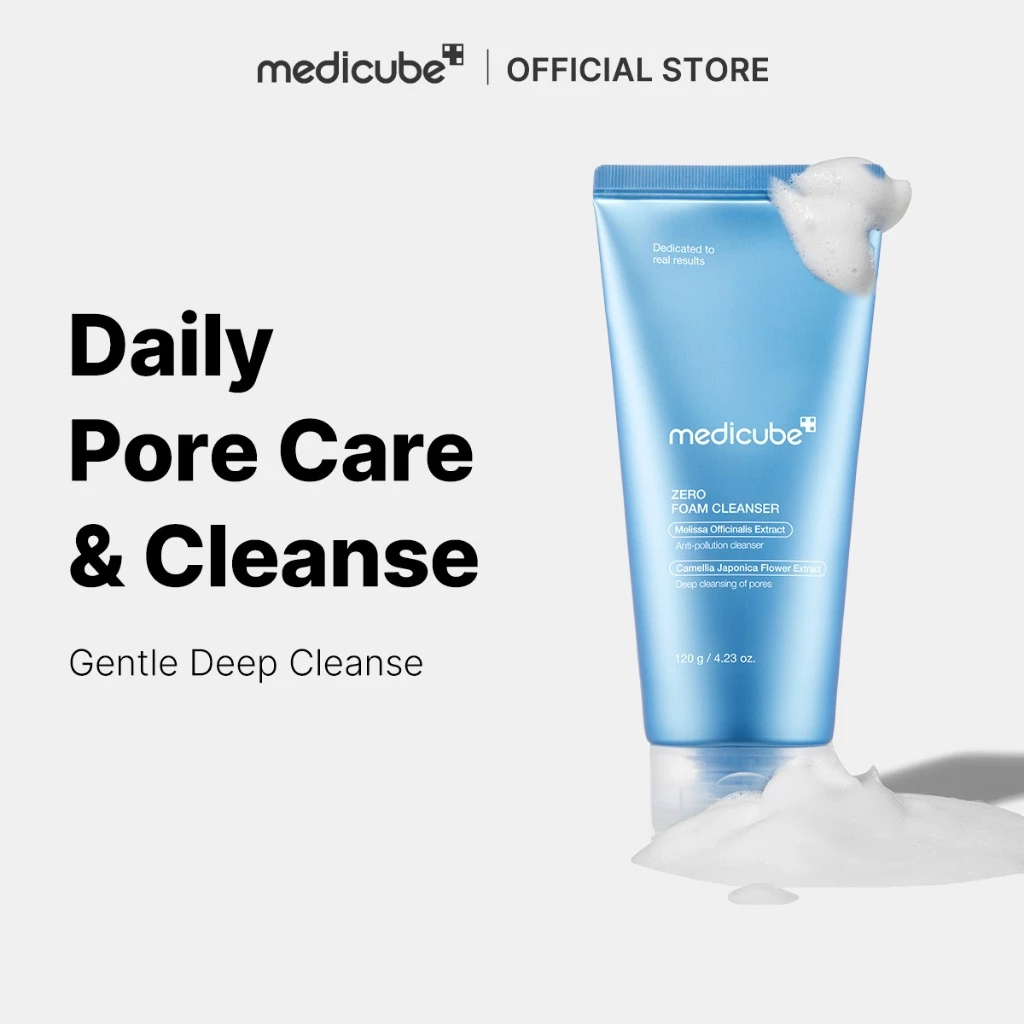 medicube Zero Foam Cleanser 120g Deep Pore Cleansing Anti Pollution Gentle Face Wash Sensitive Skin Care Oil Control Hydrating Facial Cleanser for Smooth Clear Healthy Looking Skin Daily Use - View 2 of 3