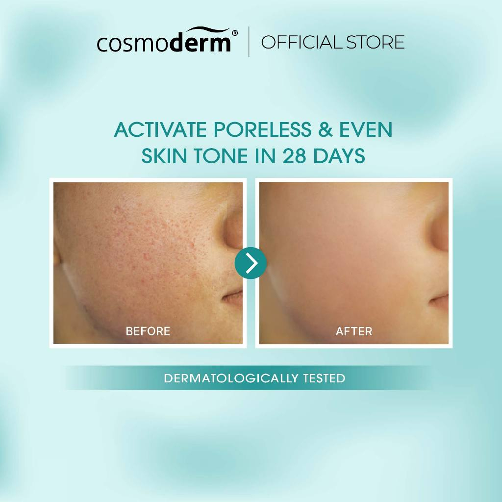 Cosmoderm Niacinamide 10% Salicylic Acid 1% 28 Days Boosting Serum 15ml Pore Refining Acne Care Oil Control Brightening Facial Serum Skin Smoothing Hydrating Daily Skincare for Clear Healthy Looking Skin - View 3 of 3