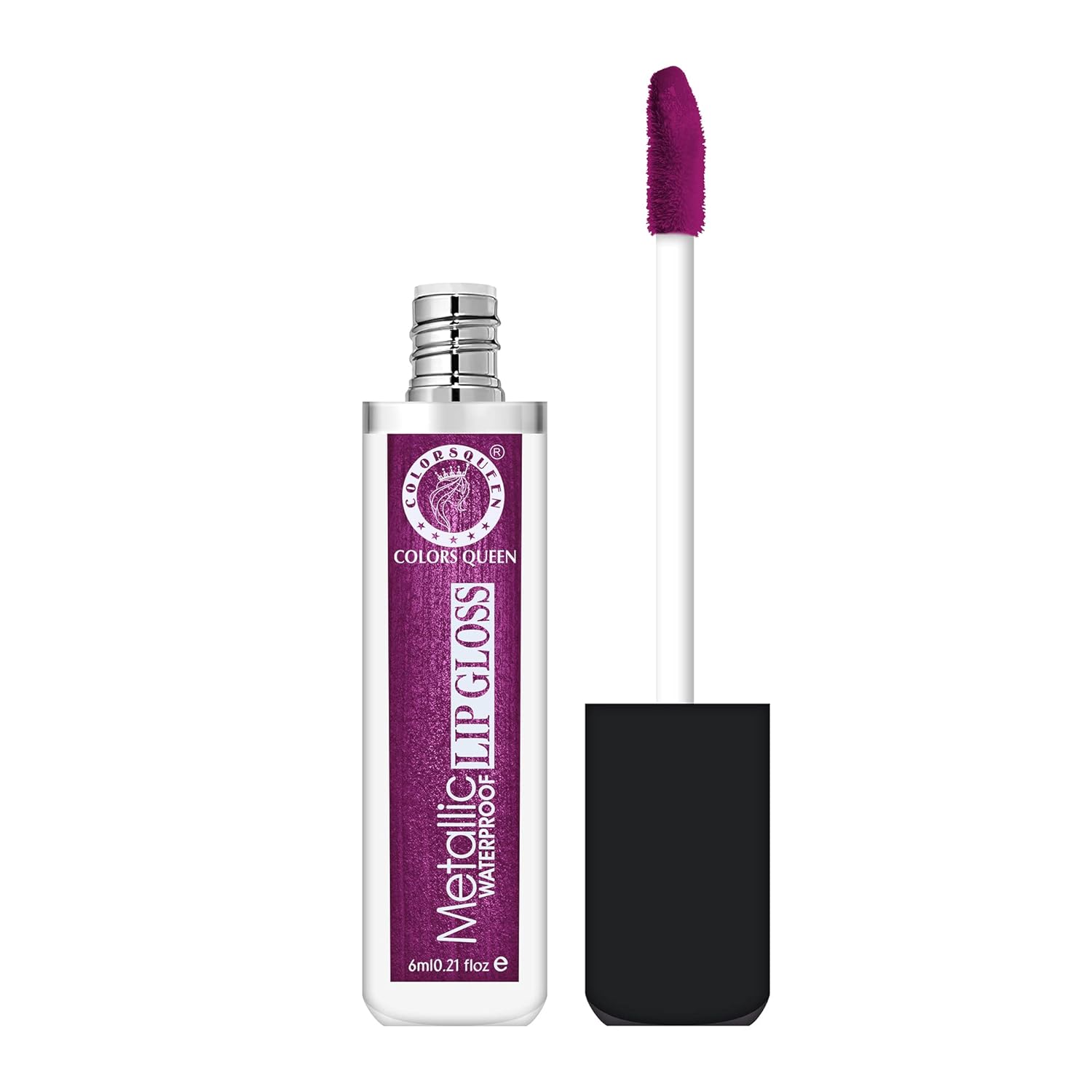 Colors Queen Metallic Waterproof Lip Gloss | Lightweight Lip Gloss with High Shine | Glossy Liquid Lipstick with Shimmer for Smooth & Shiny Lips, Non-Sticky Formula (15 - Yum-Yum Candy) - View 2 of 3