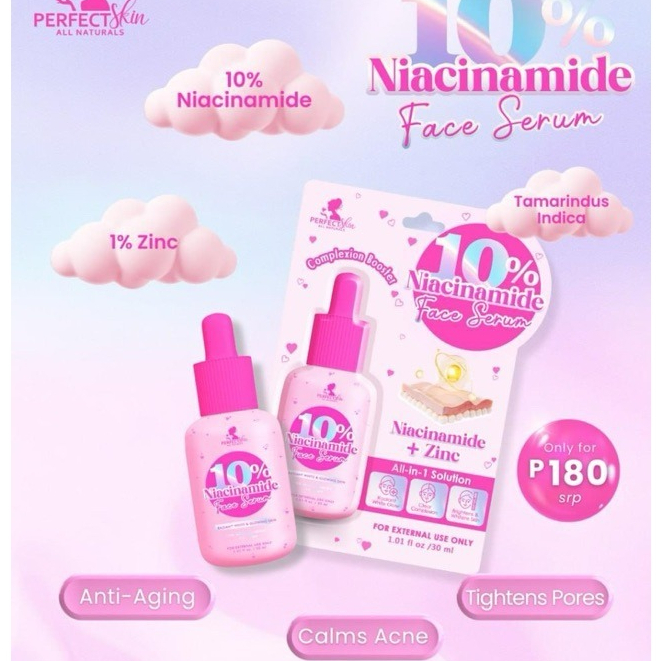 Perfect Skin 10% NIACINAMIDE SERUM+ ZINC 30ml, All in 1 Solution, Face Serum - View 2 of 3