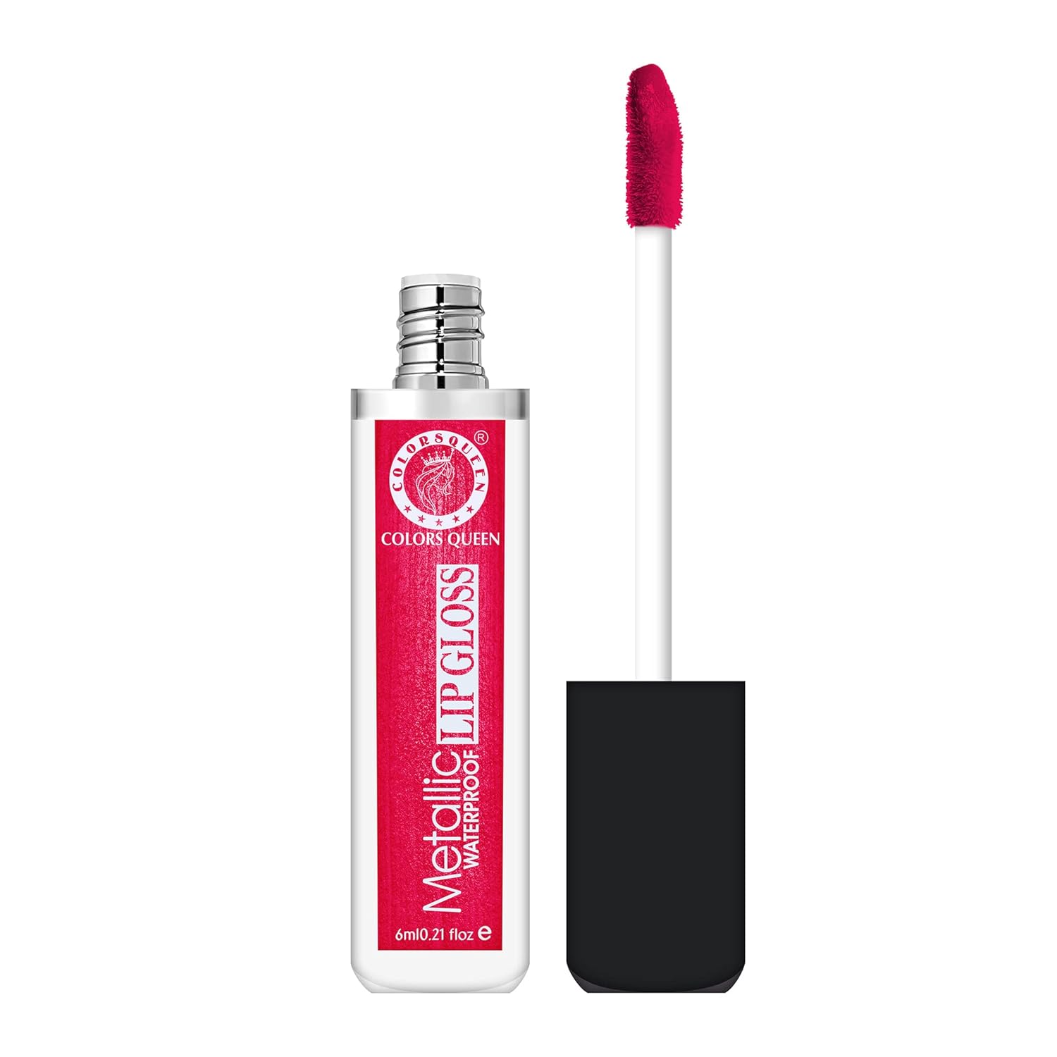 Colors Queen Metallic Waterproof Lip Gloss | Lightweight Lip Gloss with High Shine | Glossy Liquid Lipstick with Shimmer for Smooth & Shiny Lips, Non-Sticky Formula (03 - Neon Carnival) - View 2 of 3