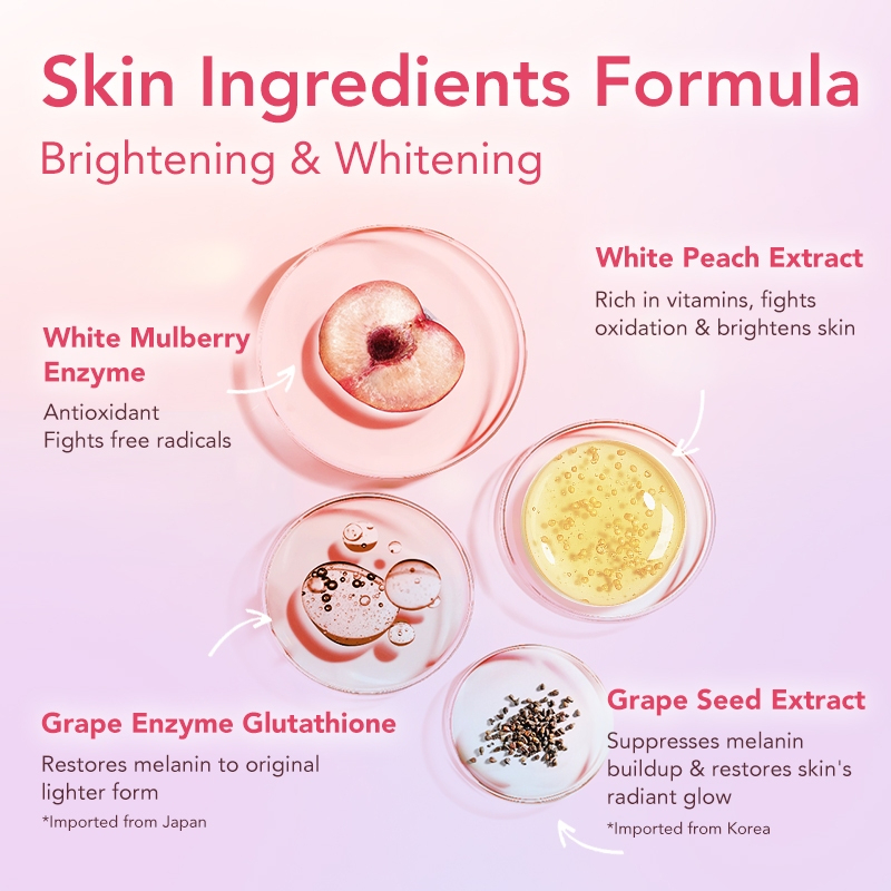 HEXZE White Peach Mousse Tone-Up Cream Brightening Whitening Moisturizing Skin Glowing Cream - View 2 of 3