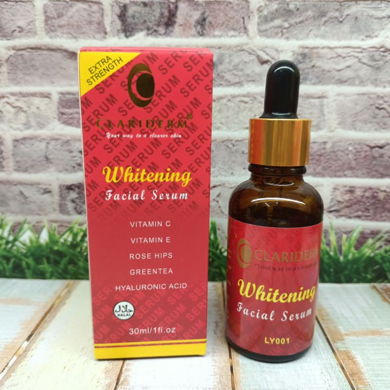 Clariderm Whitening Facial Serum 30 ml Skin Brightening Formula for Even Tone Dark Spot Reduction Hydrating Glow Boost Anti-Pigmentation Daily Use Lightweight Fast Absorbing Face Care Serum - View 2 of 3