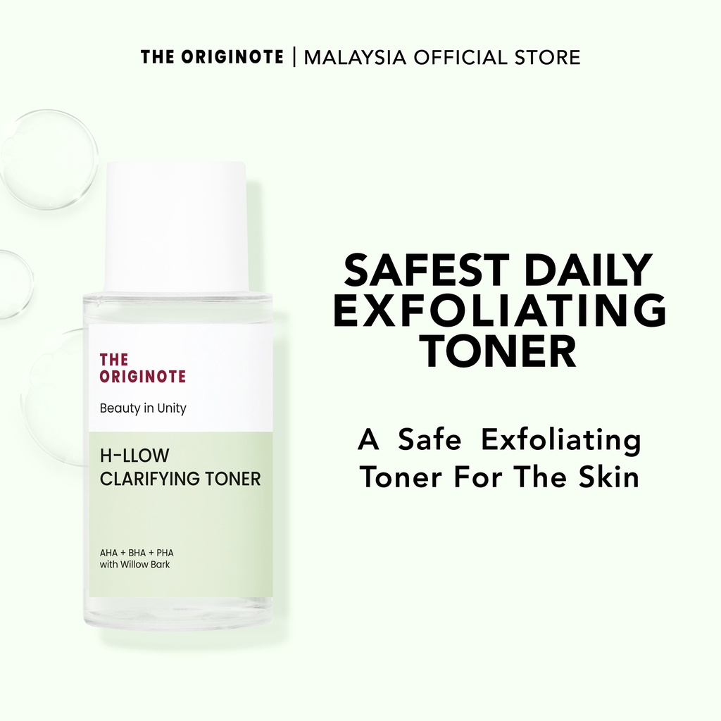 The Originote H-Llow Clarifying Toner 80ml Exfoliating Face Toner for Dead Skin Cell Removal Oil Control Pore Refining Brightening Hydrating Gentle Daily Skincare Toner for Clear Smooth Skin - View 2 of 3
