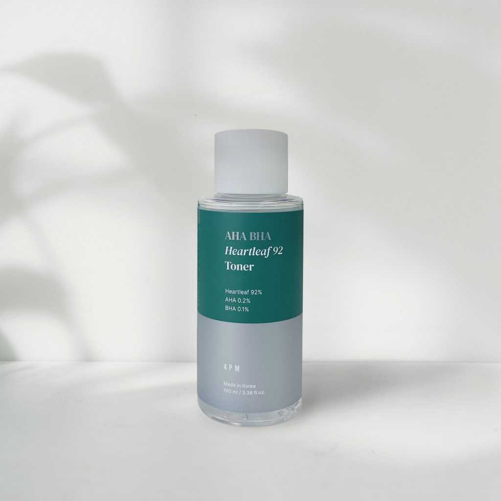 SEOUL 4PM AHA BHA Heartleaf 92 Toner 100ml Exfoliating Calming Facial Toner for Dead Skin Removal Pore Care Oil Control Soothing Hydrating Skin Balancing Daily Gentle Skincare Toner - View 3 of 3