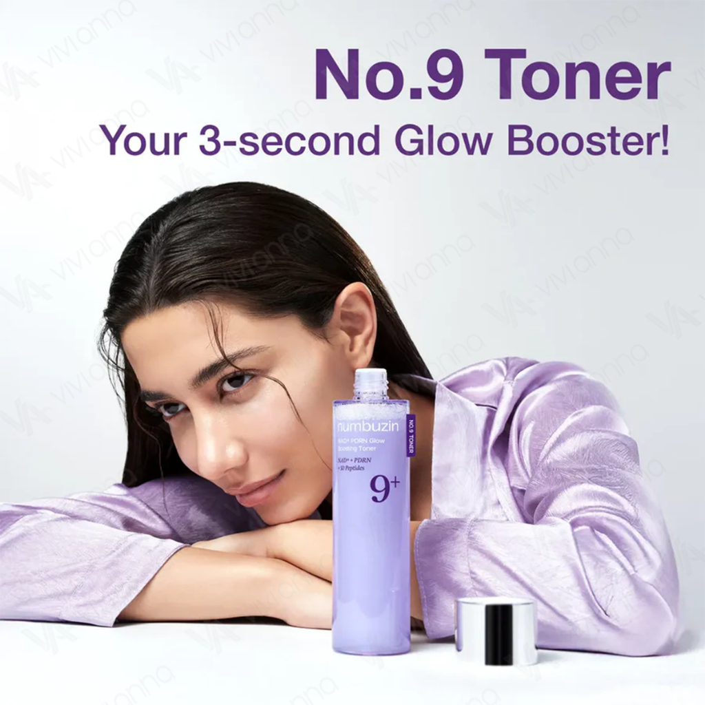 Korea No.9 NAD PDRN Glow Boosting Toner 150ml Hydrating Firming Anti Aging Toner with Peptides for Wrinkle Care Fine Line Reduction Dull Skin Repair Brightening Elasticity Boost Daily Skincare - View 2 of 3