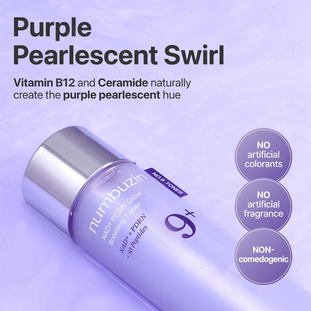 Korea No.9 NAD PDRN Glow Boosting Toner 150ml Hydrating Firming Anti Aging Toner with Peptides for Wrinkle Care Fine Line Reduction Dull Skin Repair Brightening Elasticity Boost Daily Skincare - View 3 of 3