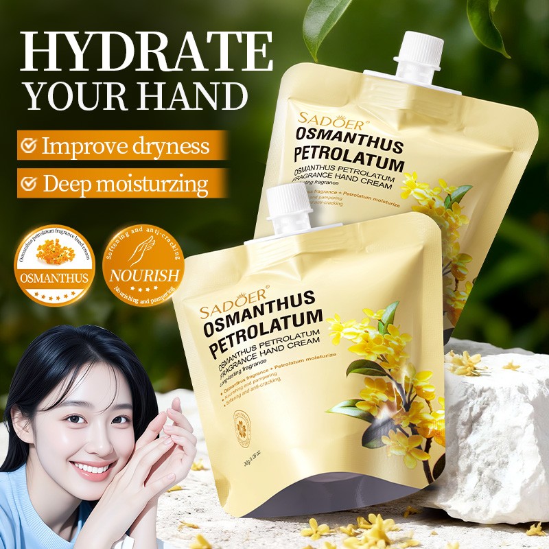 [ROREC] SADOER Osmanthus Petrolatum Hand Cream Moisturizing Nourishing Repair Dry Cracked Hands Care 30g(FROM MALAYSIA) - View 3 of 3