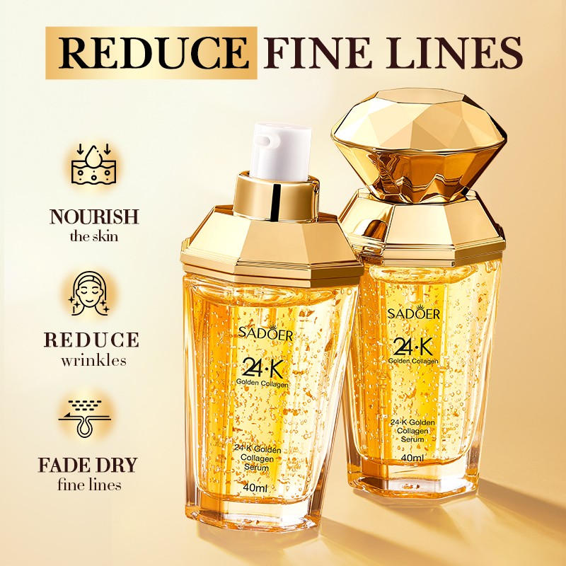 [ROREC] SADOER 24K Golden Collagen Serum Crease Resistant Tightly Lock In Moisture Intensive Hydration 40ml(FROM MALAYSIA) - View 2 of 3