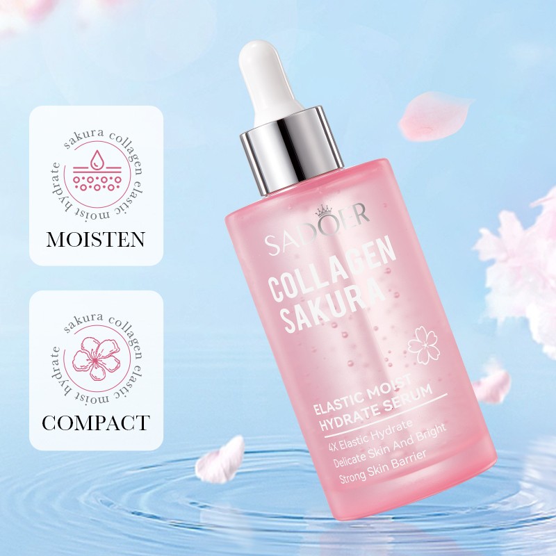 ROREC SADOER Collagen Sakura Elastic Moist Hydrate Serum Delicate Skin And Bright Strong Skin Barrier Essence 100ml(FROM MALAYSIA) - View 2 of 3