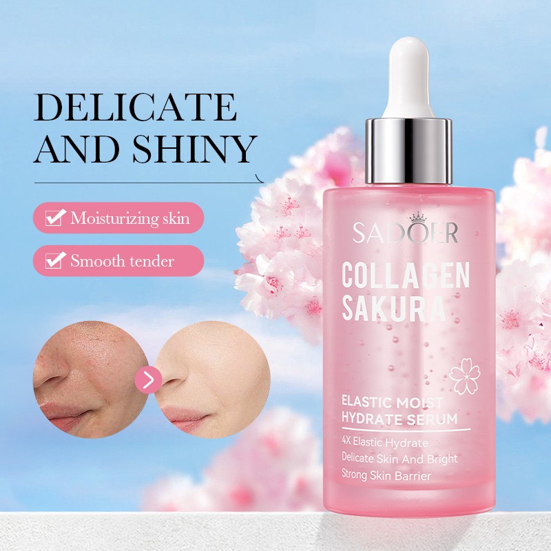 ROREC SADOER Collagen Sakura Elastic Moist Hydrate Serum Delicate Skin And Bright Strong Skin Barrier Essence 100ml(FROM MALAYSIA) - View 3 of 3