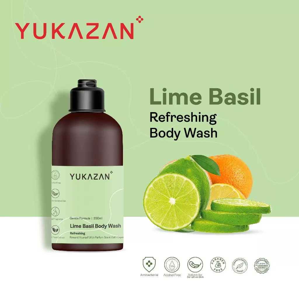 Yukazan Hydrating Body Wash with Lime Basil Scent 230ml – Alcohol Free Gentle Cleanser for Sensitive Skin, Deep Hydration, Refreshing Fragrance, Soft Smooth Skin, Daily Shower and Body Care Use - Related product