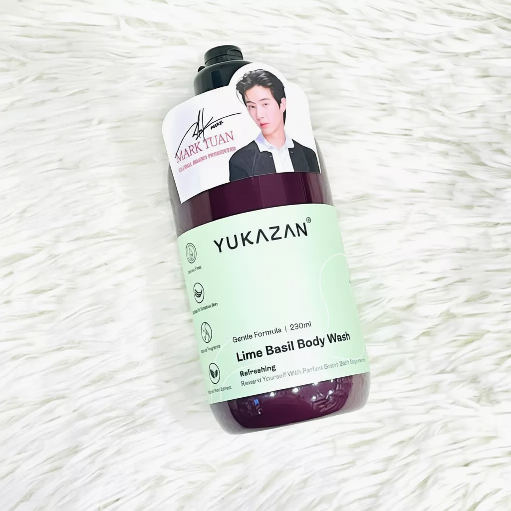 Yukazan Hydrating Body Wash with Lime Basil Scent 230ml – Alcohol Free Gentle Cleanser for Sensitive Skin, Deep Hydration, Refreshing Fragrance, Soft Smooth Skin, Daily Shower and Body Care Use - View 3 of 3