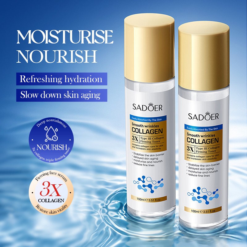 ROREC SADOER 3X TYPE III Collagen Smooth Wrinkles Firming Toner Stabilize Skin Barrier Delayed Skin Aging 100ml(FROM MALAYSIA) - View 3 of 3