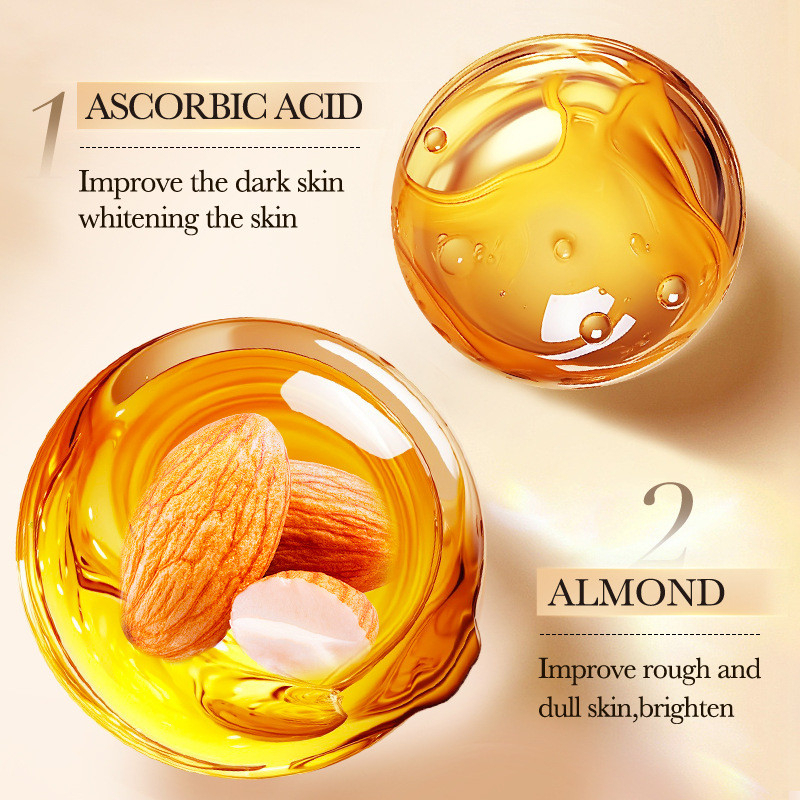 SADOER Sweet Almond Scrub Whitening Moisturizing Shower Gel – Exfoliating Cleansing Body Wash for Smooth Soft Skin, Hydrating Brightening Care, Deep Cleaning Scrub Gel, Daily Bath and Body Skincare Use - View 3 of 3