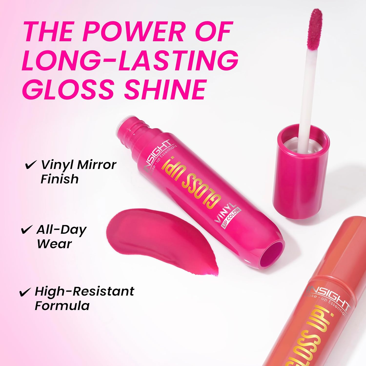 INSIGHT Gloss Up Lip Color - Cappuccino Crush | High-Gloss Finish | Non-Transfer | Smudge Proof | Rich Pigmentation | Lightweight, Long-Lasting Formula | All-Day Comfortable Wear (4g) - View 6 of 8