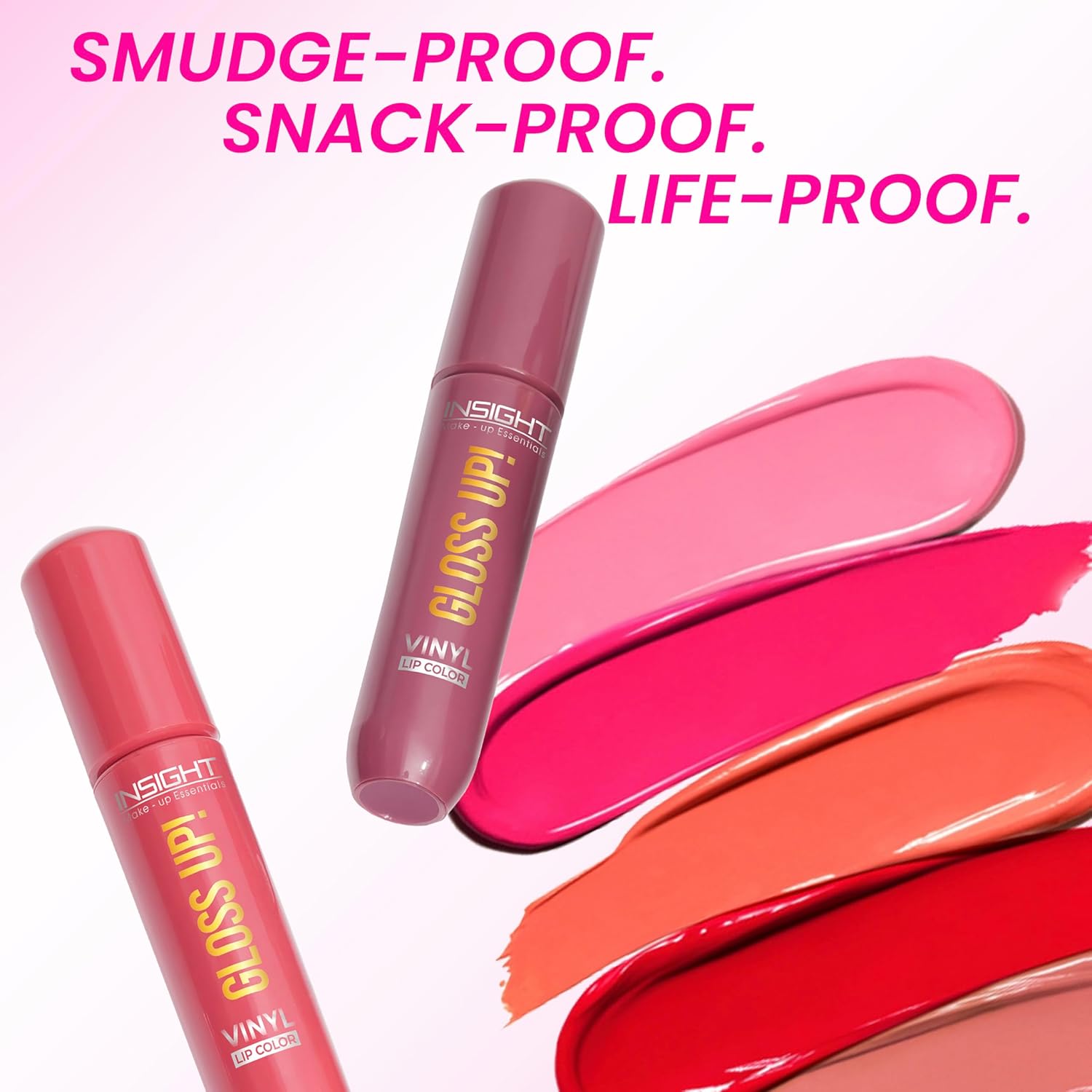 INSIGHT Gloss Up Lip Color - Cocoa Delight | High-Gloss Finish | Non-Transfer | Smudge Proof | Rich Pigmentation | Lightweight, Long-Lasting Formula | All-Day Comfortable Wear (4g) - View 7 of 8