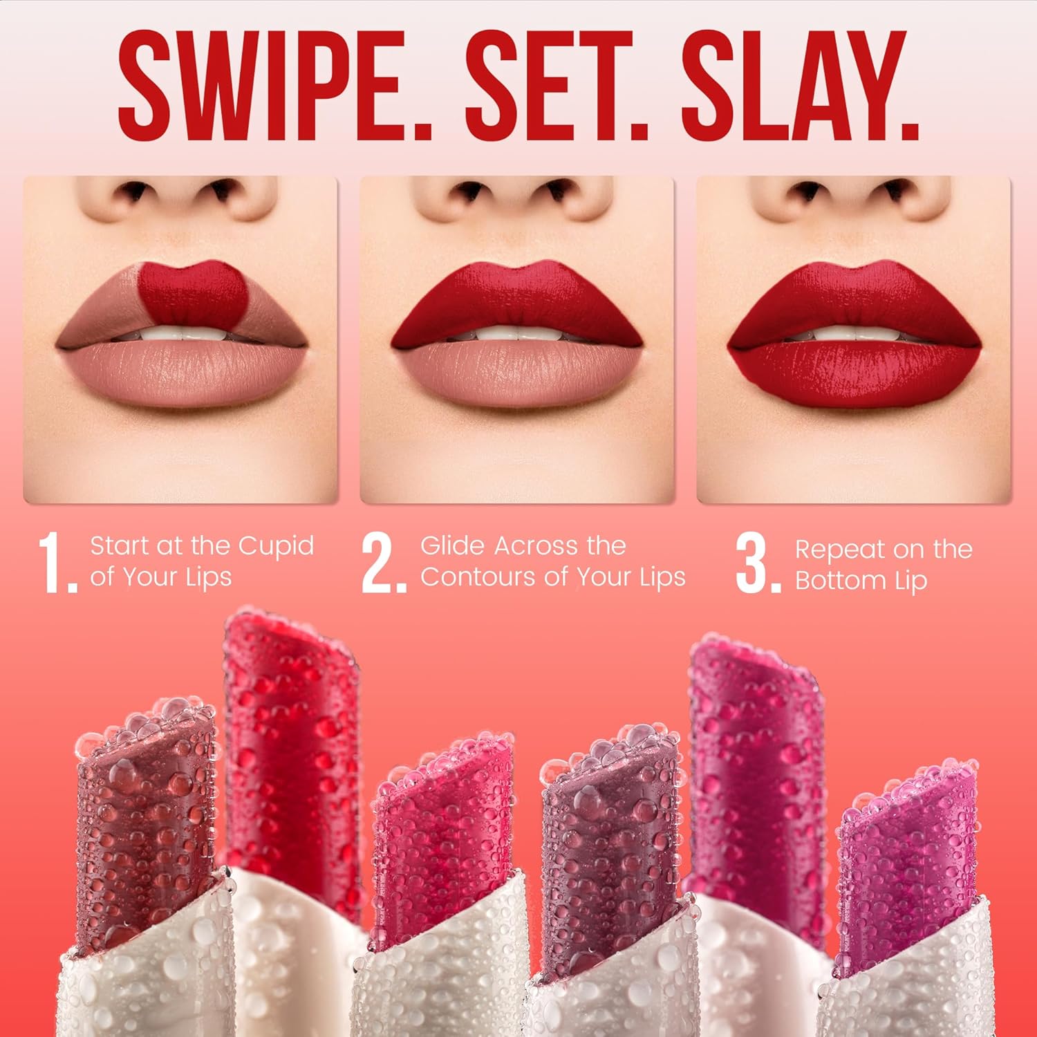 Colors Queen Color Stay Matte Lipstick | Highly Pigmented with Smooth One Swipe Application | Ultra Matte Finish | Smudge Proof & Waterproof | Long Lasting Lipstick for Women (Cool Nude, 2.1 g (Pack of 1)) - View 3 of 6
