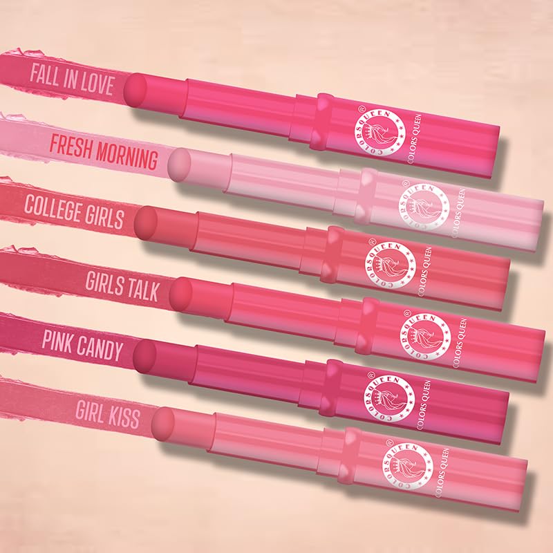 Colors Queen Queen Lips Color Lip Balm | Non Sticky, Hydrating & Nourishing For Dry Chapped Lips | Lip Balm for Men & Women Enriched with Shea Butter (Pink Candy & Girl Kiss) - View 5 of 5