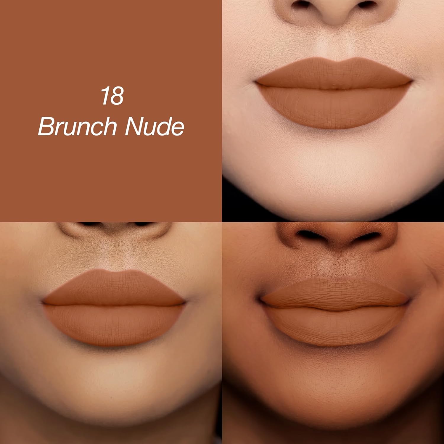Colors Queen Luscious Lips - Non Transfer Creamy Matte Lipstick | Highly Pigmented with Smooth Application | Long Lasting Lipstick Waterproof | Smudge Proof Lipstick for Women (18 - Bunch Nude - 3.5g) - View 8 of 8
