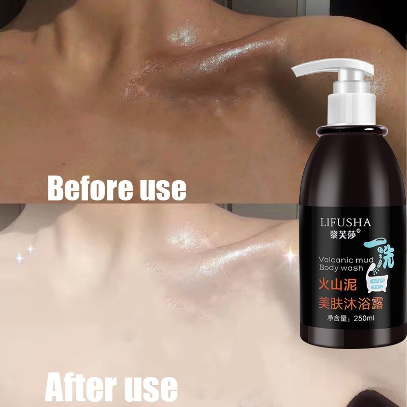 Lifusha Volcanic Mud Body Wash Whitening shower gel Deep Cleansing 250ml for All Skin Types - View 3 of 3