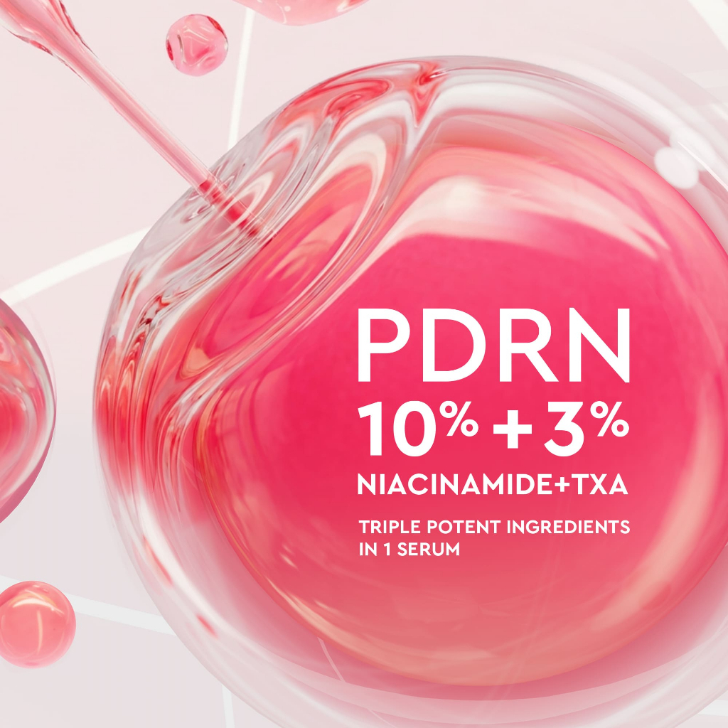 [NEW LAUNCH] Glad2Glow PDRN 10% NIACINAMIDE 3% TXA BRIGHTENING SERUM 3in1 Glow Brighten Dark Spots Plumps - View 3 of 3