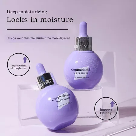 Dr Rashel 5% Panthenol Ceramide Vitamin B5 Super Repair Hydrating Skin Barrier Strengthening Facial Serum for Dry Sensitive Skin Deep Moisturizing Soothing Anti-Irritation Daily Use 50ml Bottle Care Treatment - View 3 of 3