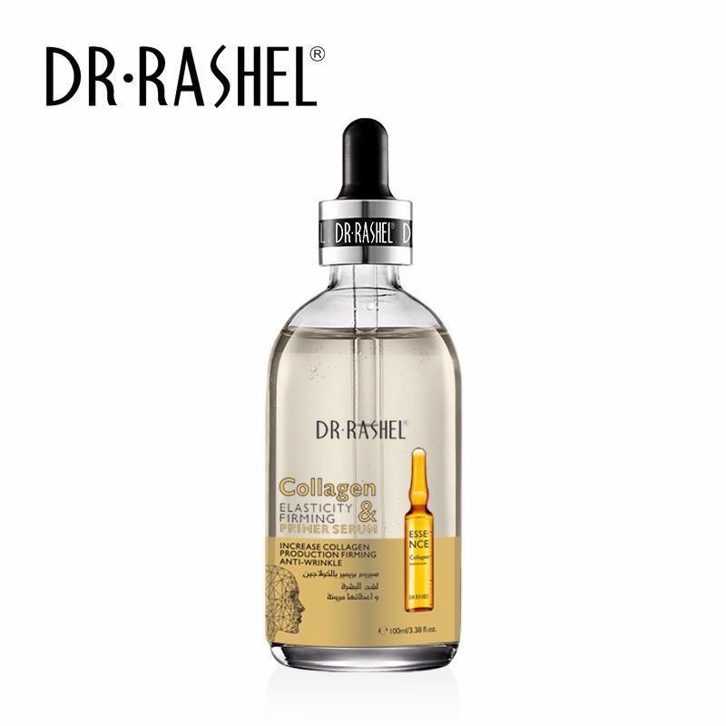 Dr Rashel Collagen Primer Serum Hydrating Skin Smoothing Makeup Base Pore Minimizing Anti Aging Elasticity Boosting Lightweight Silky Face Primer Radiant Glow Moisturizing Pre Makeup Skincare Treatment 100ml Bottle Product - View 2 of 3