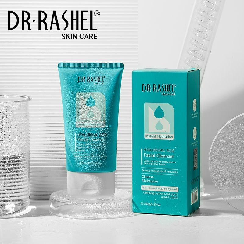 Dr Rashel Deep Cleansing Hydrating Hyaluronic Acid Facial Cleanser Gentle Face Wash Moisturizing Skin Purifying Foam Anti Impurity Daily Use Hydration Boost Refreshing Cleanser for All Skin Types 150g - View 3 of 3
