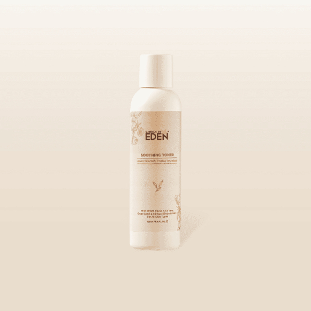 Garden of EDEN Soothing Toner 100ml Hydrating Facial Toner with Witch Hazel for Pore Minimizing, Glowing Skin, Calming Sensitive Skin, Lightweight Daily Skincare, Refreshing and Oil Control Formula - View 2 of 3
