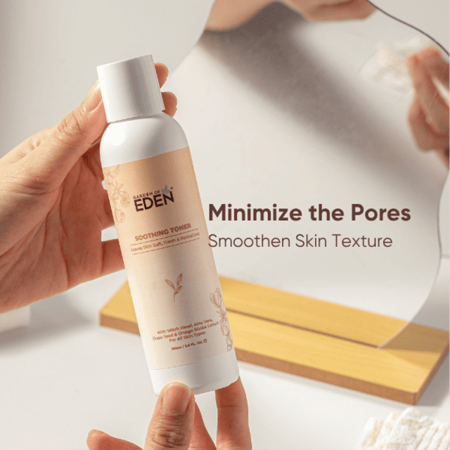 Garden of EDEN Soothing Toner 100ml Hydrating Facial Toner with Witch Hazel for Pore Minimizing, Glowing Skin, Calming Sensitive Skin, Lightweight Daily Skincare, Refreshing and Oil Control Formula - View 3 of 3