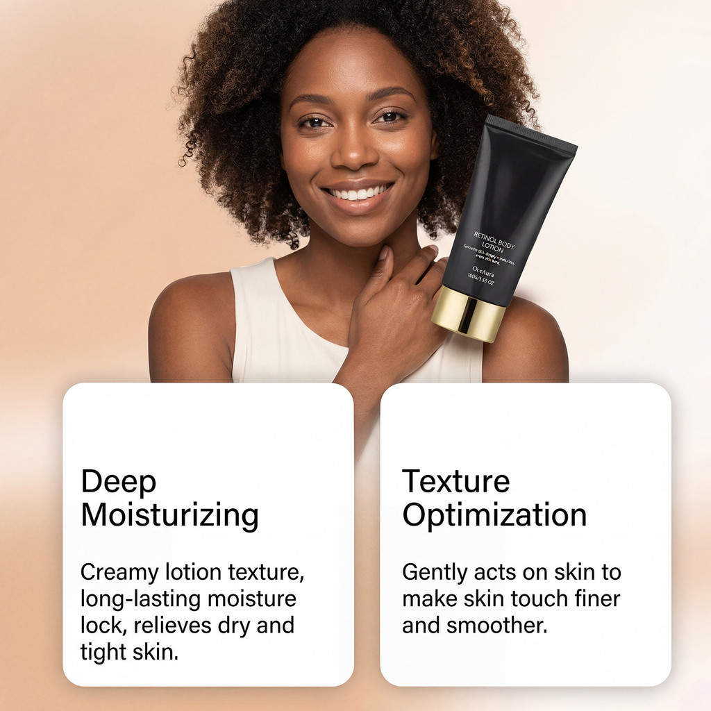 Advanced Retinol Body Lotion 100g Gentle Hydrating Body Moisturizer for Soft, Smooth Skin, Daily Anti-Aging Care, Skin Renewal, Lightweight Non-Greasy Formula for Healthy Radiant Body Skin - View 3 of 3
