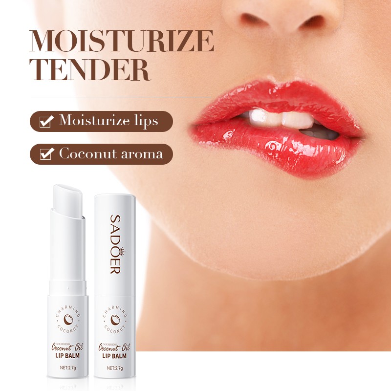OREC SADOER Nourishing Coconut Oil Lip Balm Moisturizing Lips Shine Hydrated Plump 2.7g(FROM MALAYSIA) - View 3 of 3