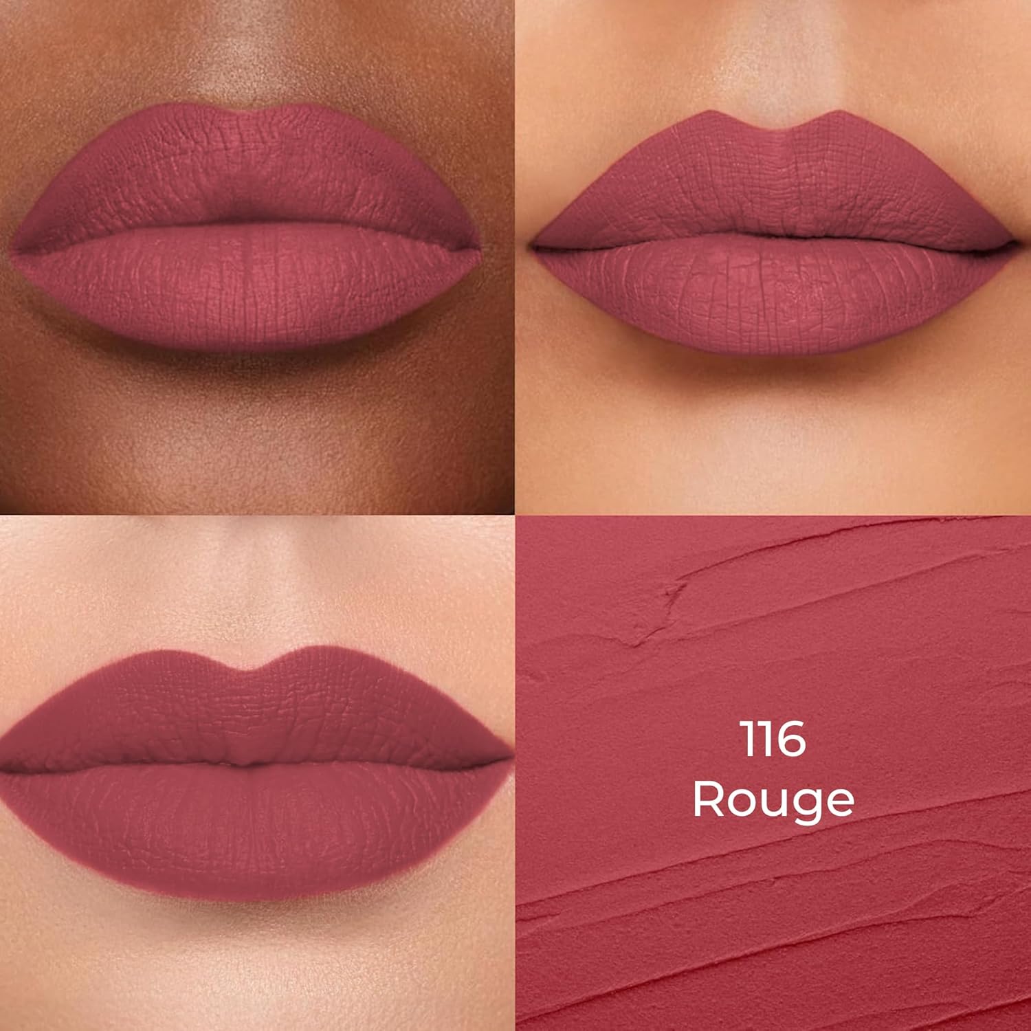 Colors Queen Hold Up Full Day Non-Transfer Matte Lipstick | Long Lasting and Weightless Formula | Intense Color Pay Off | Waterproof Lipstick for Women (116 - Rouge, 4g) - View 4 of 6