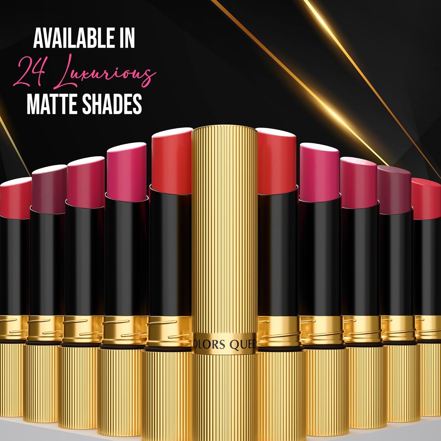 Colors Queen Hold Up Full Day Non-Transfer Matte Lipstick | Long Lasting and Weightless Formula | Intense Color Pay Off | Waterproof Lipstick for Women (117 - Call Me, 4g) - View 2 of 6