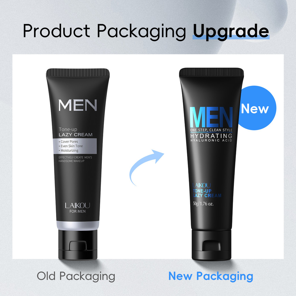 LAIKOU Men Tone-up Lazy Cream Revitalising Nourishing Makeup Concealer Long Lasting Skin Corrector 50g - View 2 of 3