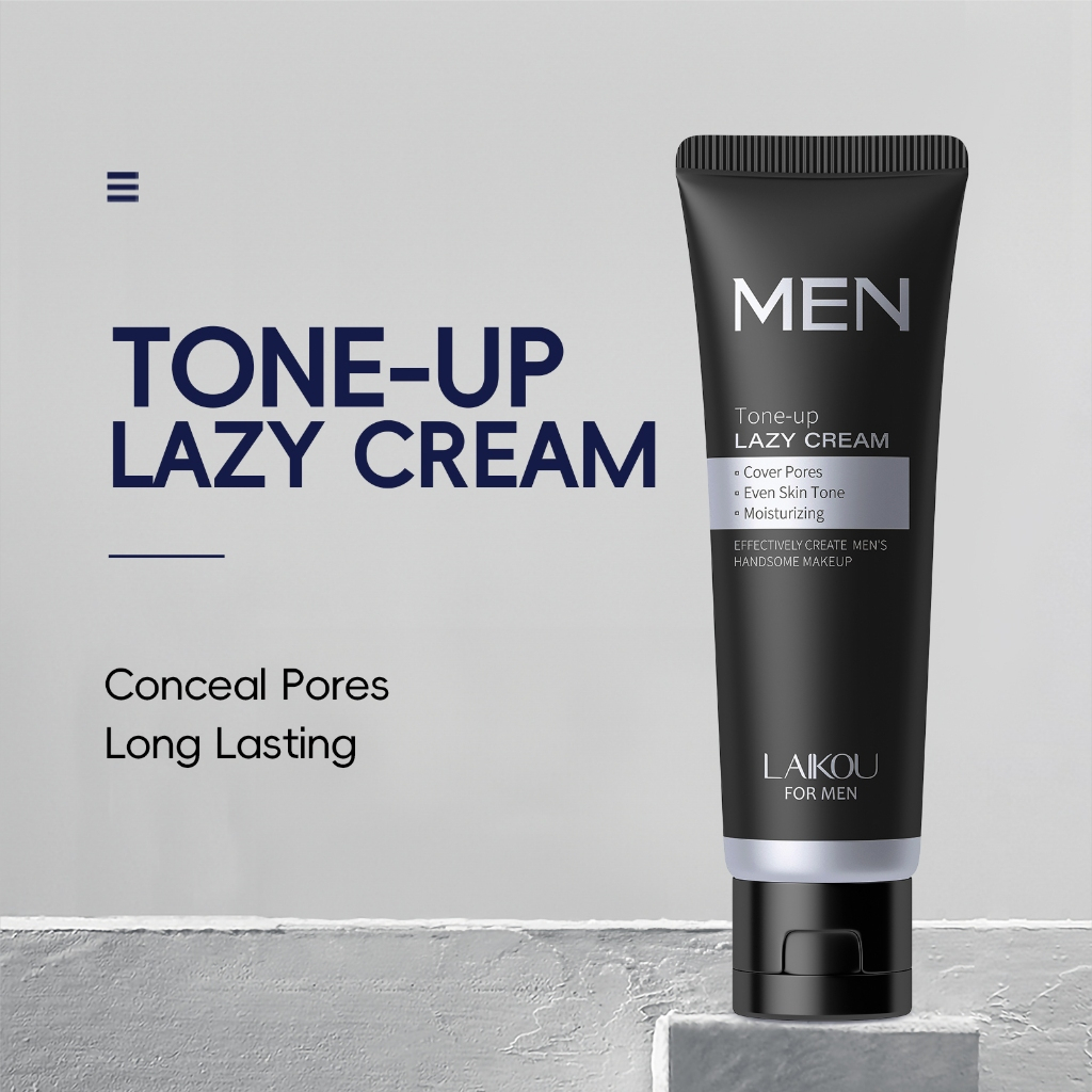 LAIKOU Men Tone-up Lazy Cream Revitalising Nourishing Makeup Concealer Long Lasting Skin Corrector 50g - View 3 of 3