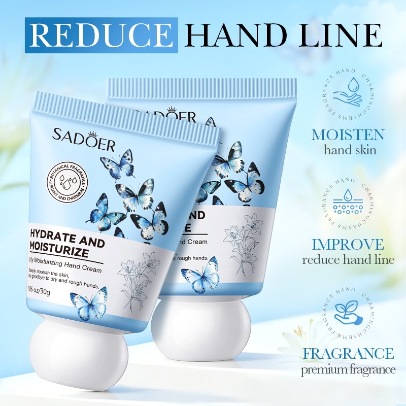 [ROREC] SADOER Lily Hand Cream Moisturizing Nourishing Repair Dry Cracked Hands Smooth Soft Fragrance Care 30g(FROM MALAYSIA) - View 2 of 3