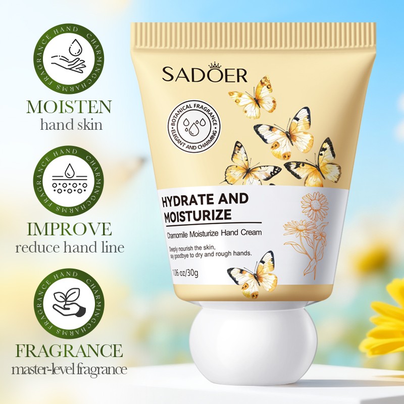 [ROREC] SADOER Chamomile Hand Cream Moisturizing Repair Dry Cracked Hands Smooth Soft Fragrance Care 30g(FROM MALAYSIA) - View 2 of 3