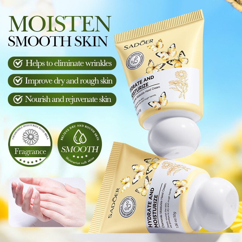 [ROREC] SADOER Chamomile Hand Cream Moisturizing Repair Dry Cracked Hands Smooth Soft Fragrance Care 30g(FROM MALAYSIA) - View 3 of 3