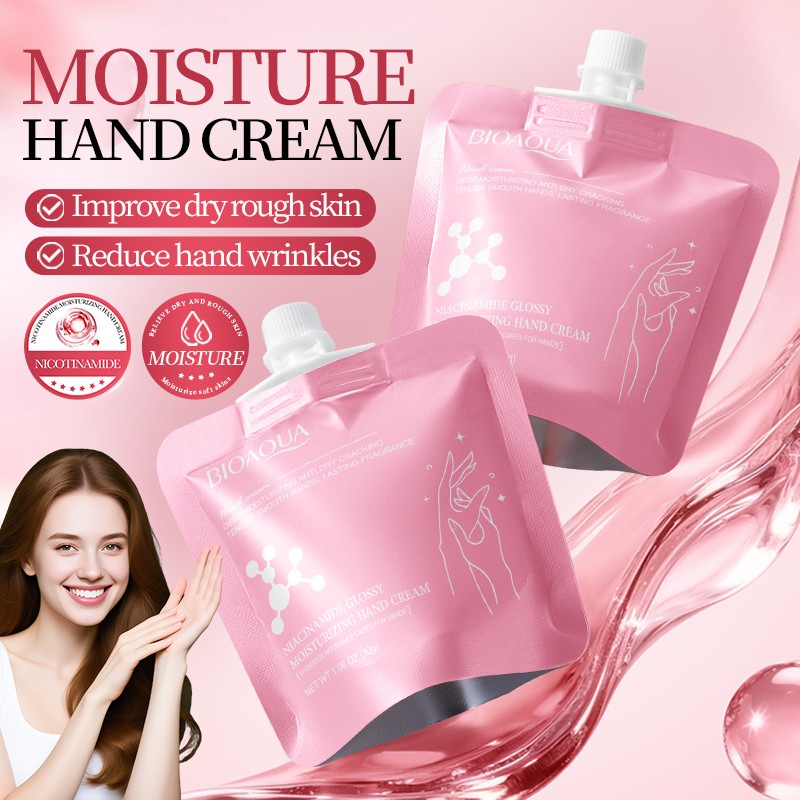 [ROREC] BIOAQUA Niacinamide Hand Cream Moisturizing Nourishing Repair Dry Cracked Hands Smooth Soft Care 30g(from malaysia) - View 3 of 3