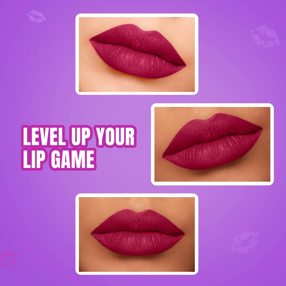 Elle 18 Color Pops Matte Lipstick, Code Red, Moisturising Bullet Matte, with Vitamin E, Highly Pigmented, Infused with Jojoba Oil and Shea Butter | 4.3 g - View 9 of 10