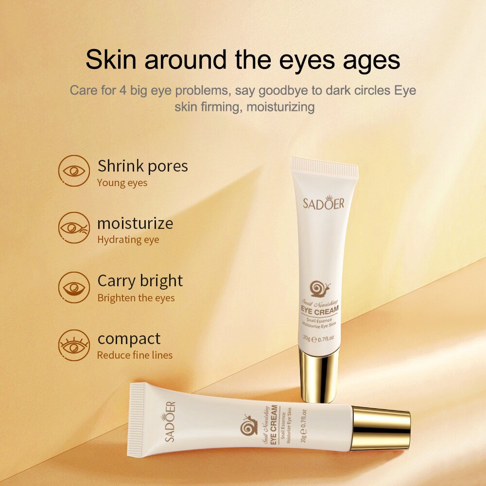 ROREC SADOER Snail Essence Nourishing Moisturizing Eye Cream 20g(FROM MALAYSIA) - View 3 of 3