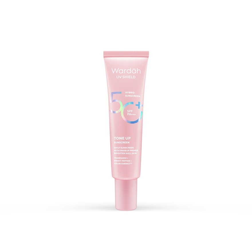 WARDAH UV Shield Tone Up Sunscreen SPF 50+ PA+++ 30ml Lightweight Brightening Sunscreen for Face, Natural Tone Up Effect, Oil-Control UV Protection, Daily Skin Defense, Hydrating Invisible Finish Skincare - View 3 of 3