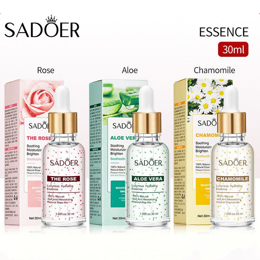 SADOER Luxurious Soothing Moisturizing Brighten Plant Natural Hydrating Essence Pore Shrinking Serum 30ml-The Rose(from malaysia) - View 3 of 3
