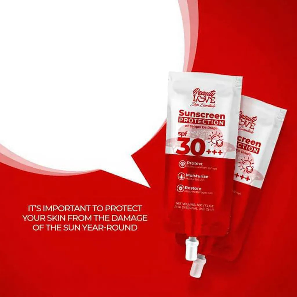 BEAUTY LOVE Sunscreen Protection Cream SPF Broad Spectrum UV Defense 50g Hydrating Daily Face Cream Sunblock for Skin Protection, Lightweight Non-Greasy Moisturizing Formula for All Skin Types - View 2 of 3