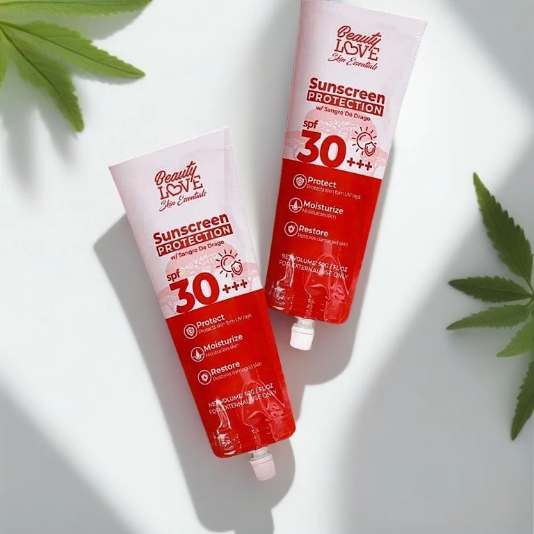 BEAUTY LOVE Sunscreen Protection Cream SPF Broad Spectrum UV Defense 50g Hydrating Daily Face Cream Sunblock for Skin Protection, Lightweight Non-Greasy Moisturizing Formula for All Skin Types - View 3 of 3