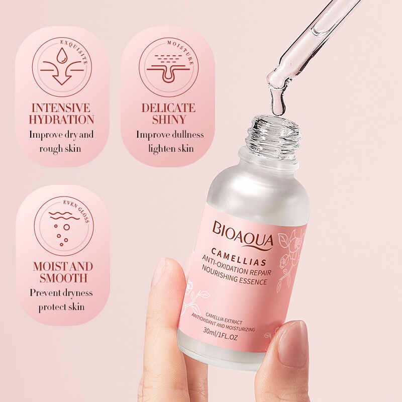 BIOAQUA Camellias Anti-Oxidation Hydrating Nourishing Essence Moisturizing Plant Repair Treatment Serum 30ml(FROM MALAYSIA) - View 3 of 3